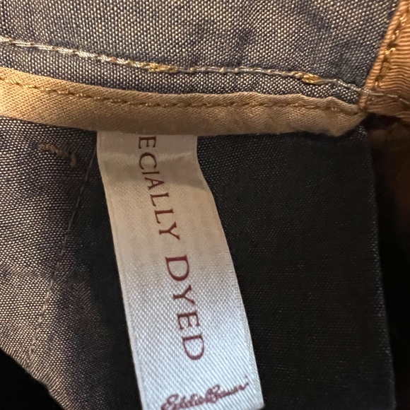 Eddie Bauer Wide lampasse type side seam Relaxed Tapered Leg Khaki Size 2 - Picture 6 of 11